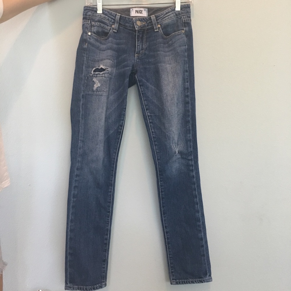 Paige Denim - Dark Wash Skyline Ankle Peg